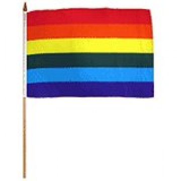 02426 RAINBOW HAND FLAG