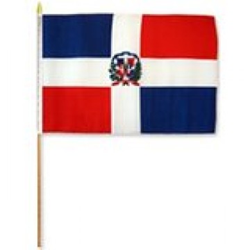 02422 DOMINICAN HAND FLAG