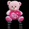 VALENTINE 16" PINK TEDDY BEAR WITH "LOVE MOM"  78542