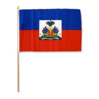 JH2663 HAITI HAND FLAG