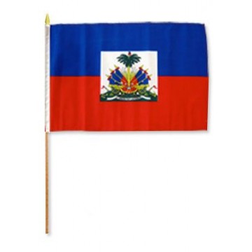 JH2663 HAITI HAND FLAG